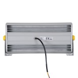GloboStar® FLOOD-HENA 90446 Προβολέας Wall Washer για Φωτισμό Κτιρίων LED 48W 4080lm 30° AC 220-240V Αδιάβροχο IP67 Μ39 x Π6 x Υ17cm Αρχιτεκτονικό Πορτοκαλί 2200K - Ασημί - 3 Years Warranty