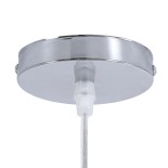 GloboStar® LUCIA 01725 Boho Κρεμαστό Φωτιστικό Καμπάνα Μονόφωτο 1 x E27 IP20 Μπεζ Ξύλο - Μ40 x Π40 x Y34cm