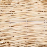 GloboStar® MINORCA 01731 Boho Κρεμαστό Φωτιστικό Πλέγμα Μονόφωτο 1 x E27 IP20 Μπεζ Ξύλο - Μ60 x Π60 x Y35cm
