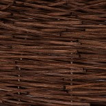 GloboStar® MINORCA 01734 Boho Κρεμαστό Φωτιστικό Πλέγμα Μονόφωτο 1 x E27 IP20 Καφέ Ξύλο - Μ60 x Π60 x Y35cm