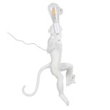 GLOBOSTAR® APES 01805 Μοντέρνο Φωτιστικό Τοίχου - Απλίκα με Ντουί 1 x E27 AC 220-240V IP20 - Λευκό - Μ34 x Π31 x Υ61cm
