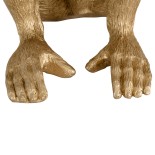 GloboStar® APES 01809 Μοντέρνο Φωτιστικό Πορτατίφ Λαμπατέρ Μονόφωτο 1 x E27 Χρυσό Φιγούρα L30 x W27 x H30cm