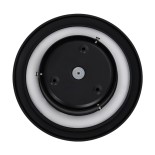 GLOBOSTAR® HELIO-R 60660 Μοντέρνο Φωτιστικό Τοίχου - Απλίκα LED 10W 1000lm 120° AC 220-240V Αδιάβροχο IP65 Θερμό Λευκό 2700K - Lumileds SMD Chip & TÜV SÜD Driver - Μαύρο Ματ - Μ21 x Π21 x Υ5cm - 5 Χρόνια Εγγύηση