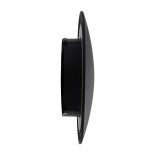 GLOBOSTAR® HELIO-R 60660 Μοντέρνο Φωτιστικό Τοίχου - Απλίκα LED 10W 1000lm 120° AC 220-240V Αδιάβροχο IP65 Θερμό Λευκό 2700K - Lumileds SMD Chip & TÜV SÜD Driver - Μαύρο Ματ - Μ21 x Π21 x Υ5cm - 5 Χρόνια Εγγύηση