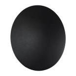 GLOBOSTAR® HELIO-R 60661 Μοντέρνο Φωτιστικό Τοίχου - Απλίκα LED 12W 1380lm 120° AC 220-240V Αδιάβροχο IP65 Θερμό Λευκό 2700K - Lumileds SMD Chip & TÜV SÜD Driver - Μαύρο Ματ - Μ26 x Π26 x Υ5cm - 5 Χρόνια Εγγύηση