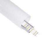 GloboStar® SURFACEPENDANT-PROFILE 70855-3M Προφίλ Αλουμινίου - Βάση & Ψύκτρα Ταινίας LED με Λευκό Γαλακτερό Κάλυμμα - Επιφανειακή & Κρεμαστή Χρήση - Πατητό Κάλυμμα - Ασημί - 3 Μέτρα - Μ300 x Φ6cm