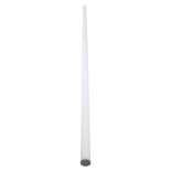 GloboStar® SURFACEPENDANT-PROFILE 70855-3M Προφίλ Αλουμινίου - Βάση & Ψύκτρα Ταινίας LED με Λευκό Γαλακτερό Κάλυμμα - Επιφανειακή & Κρεμαστή Χρήση - Πατητό Κάλυμμα - Ασημί - 3 Μέτρα - Μ300 x Φ6cm