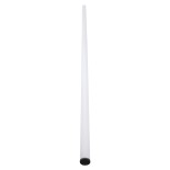 GloboStar® SURFACEPENDANT-PROFILE 70856-3M Προφίλ Αλουμινίου - Βάση & Ψύκτρα Ταινίας LED με Λευκό Γαλακτερό Κάλυμμα - Επιφανειακή & Κρεμαστή Χρήση - Πατητό Κάλυμμα - Μαύρο - 3 Μέτρα - Μ300 x Φ6cm