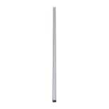 GloboStar® SURFACE-PROFILE 70869-1M Προφίλ Αλουμινίου - Βάση & Ψύκτρα Ταινίας LED με Λευκό Γαλακτερό Κάλυμμα - Επιφανειακή Χρήση - Πατητό Κάλυμμα - Μαύρο - 1 Μέτρο - Μ100 x Π2.3 x Υ2cm