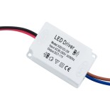 GloboStar® 73074 Πλαστικό Τροφοδοτικό SELV για Προϊόντα LED 3W - AC 220-240V σε DC 7-11V - IP20 L4.5 x W3 x H2.5cm - 3 Years Warranty