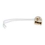 GloboStar® 79597 Κεραμικό Ντουί G9 με 15CM Καλώδιο D1.8 x H2.6cm
