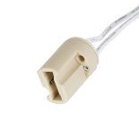 GloboStar® 79597 Κεραμικό Ντουί G9 με 15CM Καλώδιο D1.8 x H2.6cm