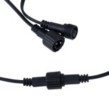 GloboStar® 79666 Διακοσμητική Γιρλάντα 14 Μέτρων με Controller 4 Προγραμμάτων Φωτισμού 30 LED 3W με Ενσωματωμένη Μπαταρία 600mAh - Φωτοβολταϊκό Πάνελ - Αισθητήρα Ημέρας-Νύχτας - Βάση Κήπου & Μαύρο Καλώδιο Αδιάβροχη IP44 Θερμό Λευκό 2700K L22 x W15.5 x H3c