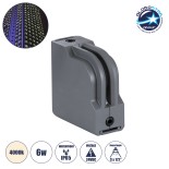 GLOBOSTAR® WINDOW-CORNA 90113 Αρχιτεκτονικό Γωνιακό Φωτιστικό Ανάδειξης Παραθύρων Window Light LED 6W 570lm 3x172° DC 24V Αδιάβροχο IP65 Φυσικό Λευκό 4500K Dimmable - Γκρι Ανθρακί - Μ12 x Π4 x Υ12cm - 3 Χρόνια Εγγύηση