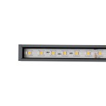 GloboStar® DIGI-BAR 90209 Ψηφιακή Μπάρα Φωτισμού Wall Washer Digital Pixel Facade Tuber Bar LED 12W 840lm 90° DC 24V Αδιάβροχο IP65 L100 x W3.2 x H3cm Θερμό Λευκό 2700K DMX512 - Ασημί με Διάφανο Κάλυμμα - 3 Years Warranty