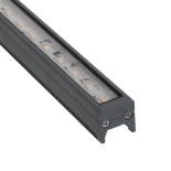 GloboStar® DIGI-BAR 90209 Ψηφιακή Μπάρα Φωτισμού Wall Washer Digital Pixel Facade Tuber Bar LED 12W 840lm 90° DC 24V Αδιάβροχο IP65 L100 x W3.2 x H3cm Θερμό Λευκό 2700K DMX512 - Ασημί με Διάφανο Κάλυμμα - 3 Years Warranty