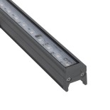 GloboStar® DIGI-BAR 90210 Ψηφιακή Μπάρα Φωτισμού Wall Washer Digital Pixel Facade Tuber Bar LED 12W 720lm 90° DC 24V Αδιάβροχο IP65 L100 x W3.2 x H3cm RGB DMX512 - Ασημί με Διάφανο Κάλυμμα - 3 Years Warranty
