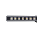 GloboStar® DIGI-BAR 90211 Ψηφιακή Μπάρα Φωτισμού Wall Washer Digital Pixel Facade Tuber Bar LED 12W 840lm 45° DC 24V Αδιάβροχο IP65 Θερμό Λευκό 2700K DMX512 Dimmable - Γκρι Ανθρακί - Μ100 x Π3.5 x Υ3.2cm - 3 Χρόνια Εγγύηση
