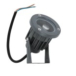 GLOBOSTAR® TREELIGHT-TZINA 90350 Σποτ Φωτισμού για Φυτά - Δέντρα με Βάση Κήπου / Καρφωτό LED 3W 315lm 10° DC 24V Αδιάβροχο IP65 Πορτοκαλί 2200K Dimmable - Γκρι Ανθρακί - Μ10.5 x Π7.5 x Υ7.5cm - 3 Χρόνια Εγγύηση
