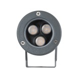 GLOBOSTAR® TREELIGHT-TZINA 90350 Σποτ Φωτισμού για Φυτά - Δέντρα με Βάση Κήπου / Καρφωτό LED 3W 315lm 10° DC 24V Αδιάβροχο IP65 Πορτοκαλί 2200K Dimmable - Γκρι Ανθρακί - Μ10.5 x Π7.5 x Υ7.5cm - 3 Χρόνια Εγγύηση