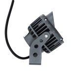 GLOBOSTAR® TREEVINA 90356 Φωτιστικό Σποτ με Αντιθαμβωτική Γρίλια για Φυτά - Δέντρα με Βάση Κήπου / Καρφωτό LED 6W 510lm 10° DC 24V Αδιάβροχο IP65 Ultra Θερμό Λευκό 2200K Dimmable - Bridgelux SMD Chip - Γκρι Ανθρακί - Μ13 x Π9.5 x Υ9.5cm - 3 Χρόνια Εγγύηση