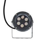 GLOBOSTAR® TREELIGHT-VINA 90357 Σποτ Φωτισμού με Αντιθαμβωτική Γρίλια για Φυτά - Δέντρα με Βάση Κήπου / Καρφωτό LED 6W 660lm 10° DC 24V Αδιάβροχο IP65 Θερμό Λευκό 2700K Dimmable - Γκρι Ανθρακί - Μ13 x Π9.5 x Υ9.5cm - 3 Χρόνια Εγγύηση