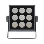 GloboStar® FLOOD-TINY 90367 Προβολέας Wall Washer για Φωτισμό Κτιρίων LED 27W 2295lm 3° DC 24V Αδιάβροχο IP65 L13.8 x W16.4 x H7cm Αρχιτεκτονικό Πορτοκαλί 2200K - Γκρι Ανθρακί - 3 Years Warranty