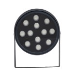 GloboStar® FLOOD-NIGMA 90396 Προβολέας Wall Washer για Φωτισμό Κτιρίων LED 24W 2040lm 30° DC 24V Αδιάβροχο IP65 L15 x W15 x H9.1cm RGBW DMX512 - Γκρι Ανθρακί - 3 Years Warranty