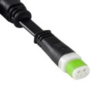 GloboStar® 90709 Ταχυσύνδεσμος Τροφοδοσίας T για Wall Washer Tuber - 2 Καλώδια +/- σε Power Connector 5 PIN Male & Power Connector 5 PIN Female για Πολύχρωμα RGB+RGBW Tuber