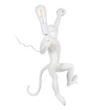GLOBOSTAR® APES 01805 Μοντέρνο Φωτιστικό Τοίχου - Απλίκα με Ντουί 1 x E27 AC 220-240V IP20 - Λευκό - Μ34 x Π31 x Υ61cm