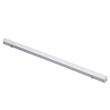 GloboStar® DIGI-BAR 90214 Ψηφιακή Μπάρα Φωτισμού Wall Washer Digital Pixel Facade Tuber Bar LED 12W 720lm 180° DC 24V Αδιάβροχο IP65 L100 x W3 x H4.5cm RGB DMX512 - Ασημί με Οπάλ Λευκό Κάλυμμα - 3 Years Warranty