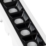 GLOBOSTAR® LUMINAR 60318 Χωνευτό Downlight Σποτ LED 10W 1400lm 36° AC 220-240V IP20 Φυσικό Λευκό 4500K - Osram SMD Chip & TÜV SÜD Driver - Λευκό & Μαύρο Ματ - Μ14.8 x Π4.3 x Υ4.5cm / Q13.5 x 3.5cm - 5 Χρόνια Εγγύηση