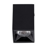 GLOBOSTAR® LUMINAR 60320 Downlight Σποτ LED 3W 420lm 36° AC 220-240V IP20 Φυσικό Λευκό 4500K - Osram SMD Chip & TÜV SÜD Driver - Μαύρο Ματ - Μ4.2 x Π4.2 x Υ6.6cm - 5 Χρόνια Εγγύηση