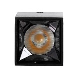 GLOBOSTAR® LUMINAR 60320 Downlight Σποτ LED 3W 420lm 36° AC 220-240V IP20 Φυσικό Λευκό 4500K - Osram SMD Chip & TÜV SÜD Driver - Μαύρο Ματ - Μ4.2 x Π4.2 x Υ6.6cm - 5 Χρόνια Εγγύηση