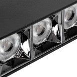 GLOBOSTAR® LUMINAR 60324 Downlight Σποτ LED 12W 1680lm 36° AC 220-240V IP20 Φυσικό Λευκό 4500K - Osram SMD Chip & TÜV SÜD Driver - Μαύρο Ματ - Μ11.8 x Π4.2 x Υ6.6cm - 5 Χρόνια Εγγύηση