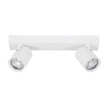 GloboStar® LEONARDO 60347 Μοντέρνο Φωτιστικό Οροφής Ράγα με Κινούμενα Σποτ LED Spot Downlight 20W 2400lm 60° AC 220-240V IP20 Μ32 x Π7 x Υ11.8cm - Λευκό - Φυσικό Λευκό 4500K - Bridgelux COB - 5 Years Warranty