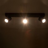 GloboStar® LEONARDO 60348 Μοντέρνο Φωτιστικό Οροφής Ράγα με Κινούμενα Σποτ LED Spot Downlight 30W 3600lm 60° AC 220-240V IP20 Μ52 x Π7 x Υ11.8cm - Μαύρο - Φυσικό Λευκό 4500K - Bridgelux COB - 5 Years Warranty