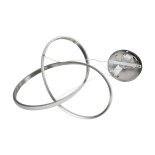 GLOBOSTAR® DEXTER 60498 Μοντέρνο Κρεμαστό Φωτιστικό Οροφής LED 72W 8064lm 300° AC 220-240V IP20 Ρυθμιζόμενο Λευκό CCT με Χειριστήριο από 2700K έως 6000K Dimmable - Lumileds SMD Chip - Νίκελ Βούρτσας - Μ56 x Π56 x Υ14cm - 3 Χρόνια Εγγύηση