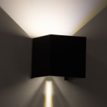 GloboStar® AXIS-S 60564 Φωτιστικό Τοίχου - Απλίκα Αρχιτεκτονικού Φωτισμού Εσωτερικού/Εξωτερικού Χώρου Up & Down LED 10W 1200lm 10 έως 60° AC 220-240V Αδιάβροχο IP65 Μ10 x Π10 x Υ10cm - Φυσικό Λευκό 4500K - Γκρι Ανθρακί- Bridgelux Chip - 3 Years Warranty