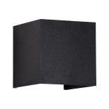 GloboStar® AXIS-S 60565 Φωτιστικό Τοίχου - Απλίκα Αρχιτεκτονικού Φωτισμού Εσωτερικού/Εξωτερικού Χώρου Up & Down LED 10W 1200lm 10 έως 60° AC 220-240V Αδιάβροχο IP65 Μ10 x Π10 x Υ10cm - Φυσικό Λευκό 4500K - Μαύρο - Bridgelux Chip - 3 Years Warranty