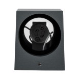 GloboStar® BURANO 60615 Φωτιστικό Τοίχου - Απλίκα Αρχιτεκτονικού Φωτισμού Εξωτερικού Χώρου Up & Down Αλουμινίου με Ντουί 2 x GU10 AC 220-240V Αδιάβροχο IP65 L15 x W8 x H6.8cm - Γκρι Ανθρακί -  5 Years Warranty