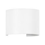 GloboStar® AXIS-R 60635 Φωτιστικό Τοίχου - Απλίκα Αρχιτεκτονικού Φωτισμού Εσωτερικού/Εξωτερικού Χώρου Up & Down LED 10W 1150lm 10 έως 60° AC 220-240V Αδιάβροχο IP65 Μ10 x Π10 x Υ10cm - Θερμό Λευκό 2700K - Λευκό - Bridgelux Chip - 3 Years Warranty
