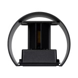 GloboStar® AXIS-R 60643 Φωτιστικό Τοίχου - Απλίκα Αρχιτεκτονικού Φωτισμού Εσωτερικού/Εξωτερικού Χώρου Up & Down LED 10W 1250lm 10 έως 60° AC 220-240V Αδιάβροχο IP65 Μ10 x Π10 x Υ10cm - Ψυχρό Λευκό 6000K - Μαύρο - Bridgelux Chip - 3 Years Warranty