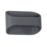 GloboStar® EDEN 60667 Φωτιστικό Τοίχου - Απλίκα Αρχιτεκτονικού Φωτισμού Εσωτερικού Χώρου Up & Down LED 10W 1000lm 60° AC 220-240V IP20 Μ16 x Π10.5 x Υ9cm - Φυσικό Λευκό 4500K - Γκρι Ανθρακί - Bridgelux Chip - 3 Years Warranty
