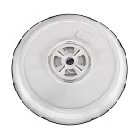 GLOBOSTAR® TUFFIN 60998 Φωτιστικό Πλαφονιέρα Οροφής LED 36W 3600lm 120° AC 220-240V Αδιάβροχο IP54 Ψυχρό Λευκό 6000K - Lumileds SMD Chip - Μαύρο Ματ & Λευκό Γαλακτερό - Μ48 x Π48 x Υ6.5cm - 3 Χρόνια Εγγύηση