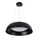 GLOBOSTAR® ANATOLIA 61267 Μοντέρνο Κρεμαστό Φωτιστικό Οροφής LED 60W 6900lm 120° AC 220-240V IP20 Ρυθμιζόμενο Λευκό CCT με Χειριστήριο από 2700K έως 6000K Dimmable - Lumileds SMD Chip - Μαύρο - Μ43 x Π43 x Υ11cm - 3 Χρόνια Εγγύηση