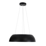 GLOBOSTAR® ANATOLIA 61267 Μοντέρνο Κρεμαστό Φωτιστικό Οροφής LED 60W 6900lm 120° AC 220-240V IP20 Ρυθμιζόμενο Λευκό CCT με Χειριστήριο από 2700K έως 6000K Dimmable - Lumileds SMD Chip - Μαύρο - Μ43 x Π43 x Υ11cm - 3 Χρόνια Εγγύηση