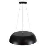GLOBOSTAR® ANATOLIA 61267 Μοντέρνο Κρεμαστό Φωτιστικό Οροφής LED 60W 6900lm 120° AC 220-240V IP20 Ρυθμιζόμενο Λευκό CCT με Χειριστήριο από 2700K έως 6000K Dimmable - Lumileds SMD Chip - Μαύρο - Μ43 x Π43 x Υ11cm - 3 Χρόνια Εγγύηση
