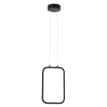 GloboStar® DEROBA 61298 Κρεμαστό Φωτιστικό Οροφής Linear Design LED CCT 12W 1320lm 360° AC 220-240V - Εναλλαγή Φωτισμού μέσω Διακόπτη On/Off All In One Ψυχρό 6000k+Φυσικό 4500k+Θερμό 2700k Μ16 x Π1.6 x Υ25.5cm - Μαύρο - 3 Years Warranty