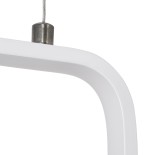 GloboStar® DEROBA 61299 Κρεμαστό Φωτιστικό Οροφής Linear Design LED CCT 12W 1320lm 360° AC 220-240V - Εναλλαγή Φωτισμού μέσω Διακόπτη On/Off All In One Ψυχρό 6000k+Φυσικό 4500k+Θερμό 2700k Μ16 x Π1.6 x Υ25.5cm - Λευκό - 3 Years Warranty
